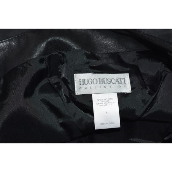 Hugo Buscati Collection Soft Leather Pants Womens Size 4 Lined - Picture 2 of 6